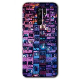 Xiaomi Redmi 9 Şehir Görünümü Baskılı Uyumlu Silikon Kılıf