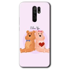 Xiaomi Redmi 9 Sevgili Ayıcık Baskılı Uyumlu Silikon Kılıf