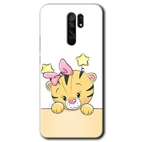 Xiaomi Redmi 9 Sevimli Kedi Baskılı Uyumlu Silikon Kılıf