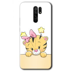 Xiaomi Redmi 9 Sevimli Kedi Baskılı Uyumlu Silikon Kılıf