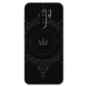 Xiaomi Redmi 9 Siyah Mandala 1 Baskılı Uyumlu Silikon Kılıf