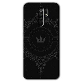 Xiaomi Redmi 9 Siyah Mandala 1 Baskılı Uyumlu Silikon Kılıf