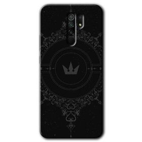 Xiaomi Redmi 9 Siyah Mandala 1 Baskılı Uyumlu Silikon Kılıf