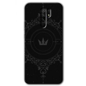Xiaomi Redmi 9 Siyah Mandala 1 Baskılı Uyumlu Silikon Kılıf