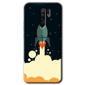 Xiaomi Redmi 9 Space Smoke Baskılı Uyumlu Silikon Kılıf