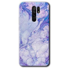 Xiaomi Redmi 9 Spots Lilac Baskılı Uyumlu Silikon Kılıf