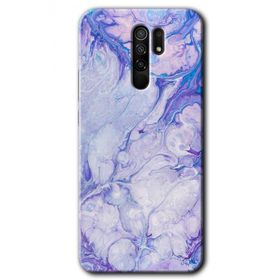 Xiaomi Redmi 9 Spots Lilac Baskılı Uyumlu Silikon Kılıf