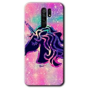 Xiaomi Redmi 9 Unicorn Kristal Baskılı Uyumlu Silikon Kılıf