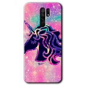 Xiaomi Redmi 9 Unicorn Kristal Baskılı Uyumlu Silikon Kılıf