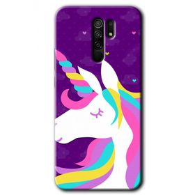 Xiaomi Redmi 9 Unicorn Sleep Baskılı Uyumlu Silikon Kılıf