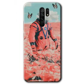 Xiaomi Redmi 9 Uzay Bahçesi Baskılı Uyumlu Silikon Kılıf