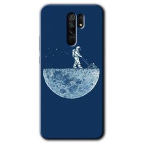 Xiaomi Redmi 9 Uzay İşçisi Baskılı Uyumlu Silikon Kılıf