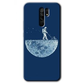 Xiaomi Redmi 9 Uzay İşçisi Baskılı Uyumlu Silikon Kılıf
