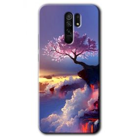 Xiaomi Redmi 9 Wash Red Wall Baskılı Uyumlu Silikon Kılıf