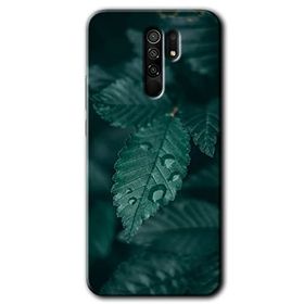 Xiaomi Redmi 9 Yağmurlu Yaprak Baskılı Uyumlu Silikon Kılıf