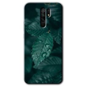 Xiaomi Redmi 9 Yağmurlu Yaprak Baskılı Uyumlu Silikon Kılıf