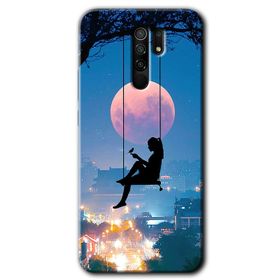 Xiaomi Redmi 9 Yeşil Kurt Baskılı Uyumlu Silikon Kılıf