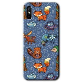Xiaomi Redmi 9A Animals Funny Baskılı Uyumlu Silikon Kılıf
