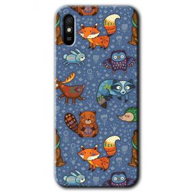 Xiaomi Redmi 9A Animals Funny Baskılı Uyumlu Silikon Kılıf