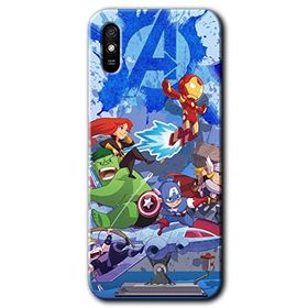 Xiaomi Redmi 9A Avengers Cartoon Baskılı Uyumlu Silikon Kılıf