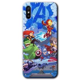 Xiaomi Redmi 9A Avengers Cartoon Baskılı Uyumlu Silikon Kılıf