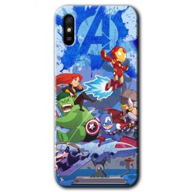 Xiaomi Redmi 9A Avengers Cartoon Baskılı Uyumlu Silikon Kılıf