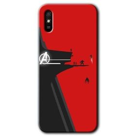 Xiaomi Redmi 9A Avengers Tower Baskılı Uyumlu Silikon Kılıf