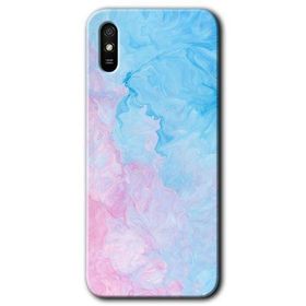 Xiaomi Redmi 9A Blue Art Baskılı Uyumlu Silikon Kılıf