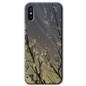 Xiaomi Redmi 9A Branches Flowers Baskılı Uyumlu Silikon Kılıf