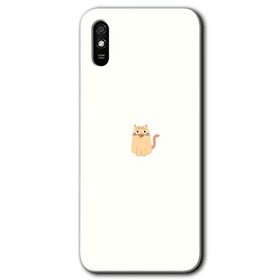 Xiaomi Redmi 9A Cat Minimalism Baskılı Uyumlu Silikon Kılıf