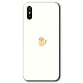 Xiaomi Redmi 9A Cat Minimalism Baskılı Uyumlu Silikon Kılıf