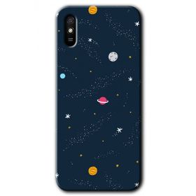 Xiaomi Redmi 9A Çizim Gezegen Baskılı Uyumlu Silikon Kılıf