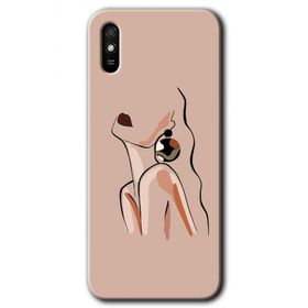 Xiaomi Redmi 9A Çizim Silüet Baskılı Uyumlu Silikon Kılıf