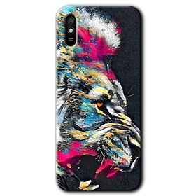 Xiaomi Redmi 9A Colorfull Aslan Baskılı Uyumlu Silikon Kılıf