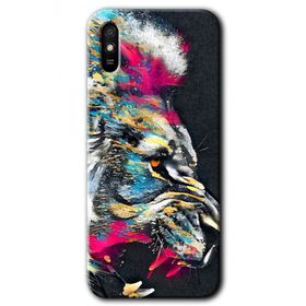 Xiaomi Redmi 9A Colorfull Aslan Baskılı Uyumlu Silikon Kılıf