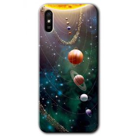 Xiaomi Redmi 9A Cosmos Baskılı Uyumlu Silikon Kılıf