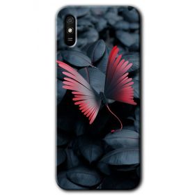 Xiaomi Redmi 9A Dark Butterfly Baskılı Uyumlu Silikon Kılıf