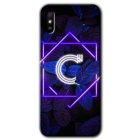 Xiaomi Redmi 9A Dark Neon Yaprak Ç Harfi Baskılı Uyumlu Silikon Kılıf