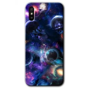 Xiaomi Redmi 9A Gezegen Karışımı Baskılı Uyumlu Silikon Kılıf