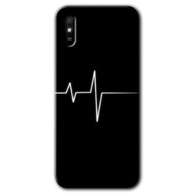 Xiaomi Redmi 9A Heart Rytm Baskılı Uyumlu Silikon Kılıf