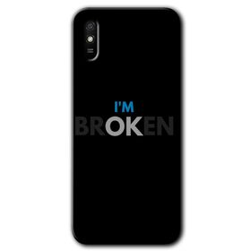 Xiaomi Redmi 9A Im Broken Baskılı Uyumlu Silikon Kılıf