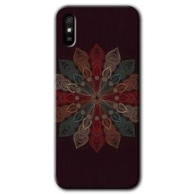 Xiaomi Redmi 9A Mandala Flower Wal Baskılı Uyumlu Silikon Kılıf