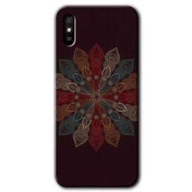 Xiaomi Redmi 9A Mandala Flower Wal Baskılı Uyumlu Silikon Kılıf