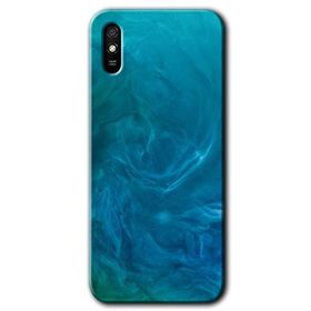 Xiaomi Redmi 9A Mavi Aura Baskılı Uyumlu Silikon Kılıf