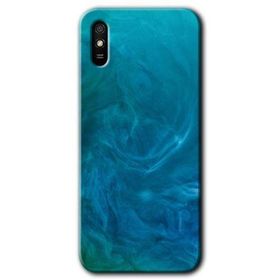Xiaomi Redmi 9A Mavi Aura Baskılı Uyumlu Silikon Kılıf