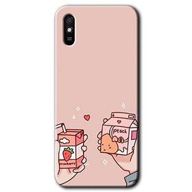 Xiaomi Redmi 9A Meyveli Süt Baskılı Uyumlu Silikon Kılıf