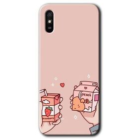 Xiaomi Redmi 9A Meyveli Süt Baskılı Uyumlu Silikon Kılıf