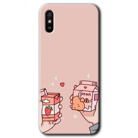 Xiaomi Redmi 9A Meyveli Süt Baskılı Uyumlu Silikon Kılıf