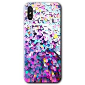 Xiaomi Redmi 9A Mosaic Fragments Colorfull Baskılı Uyumlu Silikon Kılıf
