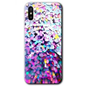 Xiaomi Redmi 9A Mosaic Fragments Colorfull Baskılı Uyumlu Silikon Kılıf